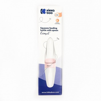 Kikka Boo silikonska flašica sa kašičicom 90ml Comet pink-1 Kikka Boo silikonska flašica sa kašičicom 90ml Comet pink-1