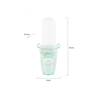 Kikka Boo silikonska flašica sa kašičicom i mljackalicom za voće 2u1 mint-2 Kikka Boo silikonska flašica sa kašičicom i mljackalicom za voće 2u1 mint-2
