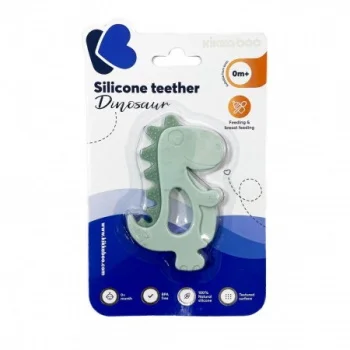 Kikka Boo silikonska glodalica Dinosaur mint-1 Kikka Boo silikonska glodalica Dinosaur mint-1