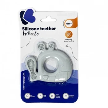 Kikka Boo silikonska glodalica Whale blue-1 Kikka Boo silikonska glodalica Whale blue-1