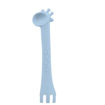 Kikka Boo silikonska kašičica Giraffe blue Kikka Boo silikonska kašičica Giraffe blue