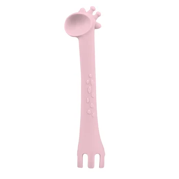 Kikka Boo silikonska kašičica Giraffe pink Kikka Boo silikonska kašičica Giraffe pink