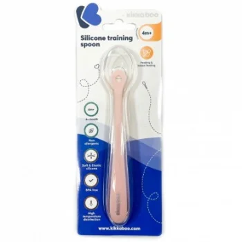 Kikka Boo silikonska kašičica pink-1 Kikka Boo silikonska kašičica pink-1
