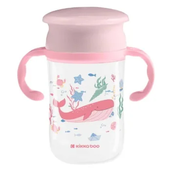 Kikka Boo šolja 360° sa ručicama Deep Sea 300ml Pink Kikka Boo šolja 360° sa ručicama Deep Sea 300ml Pink