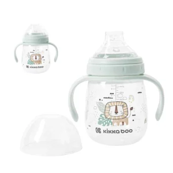 Kikka Boo šolja sa silikonskim piskom Savanna 240ml Mint Kikka Boo šolja sa silikonskim piskom Savanna 240ml Mint