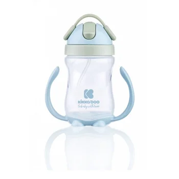 Kikka Boo šolja sa slamkom i ručicama 300ml blue Kikka Boo šolja sa slamkom i ručicama 300ml blue