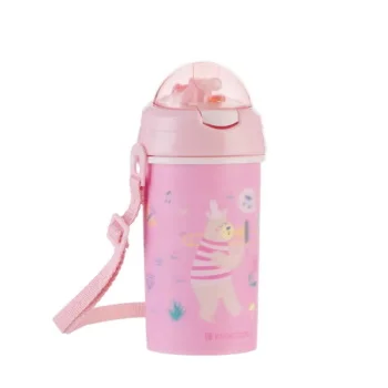 Kikka Boo šolja sa slamkom i trakom Music Fest 450ml Pink Kikka Boo šolja sa slamkom i trakom Music Fest 450ml Pink