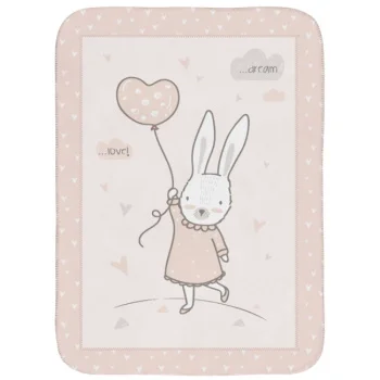 Kikka Boo ćebence Super soft baby 80x110 Rabbits in Love Kikka Boo ćebence Super soft baby 80x110 Rabbits in Love