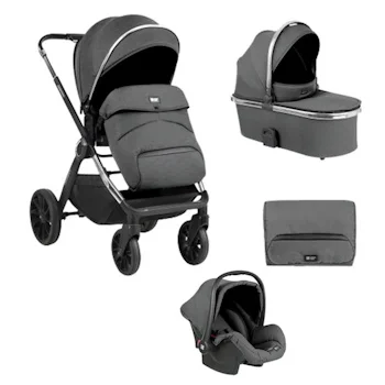 Kikka Boo kolica sa autosedištem i tvrdom korpom Tiffany set 3u1 dark grey Kikka Boo kolica sa autosedištem i tvrdom korpom Tiffany set 3u1 dark grey