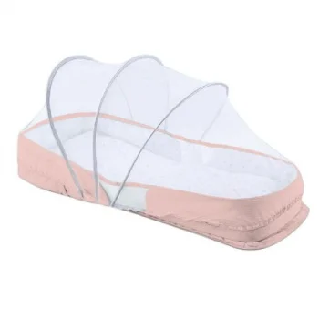 Kikka Boo torba sa putnim krevetićem 2u1 pink-2 Kikka Boo torba sa putnim krevetićem 2u1 pink-2