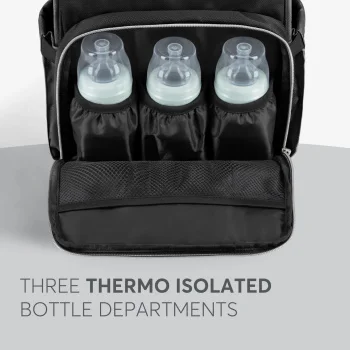 Kikka Boo torba za mame Siena Premium Black Silver-5 Kikka Boo torba za mame Siena Premium Black Silver-5