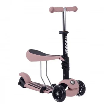 Kikka Boo trotinet Makani Pastel 3u1 pink-1 Kikka Boo trotinet Makani Pastel 3u1 pink-1