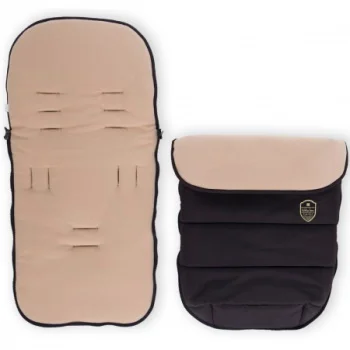 Kikka Boo zimska navlaka za kolica Embroidered black -1 Kikka Boo zimska navlaka za kolica Embroidered black -1