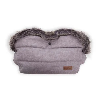 Kikka Boo zimska navlaka za rukohvat kolica Fur Melange Grey Kikka Boo zimska navlaka za rukohvat kolica Fur Melange Grey