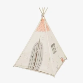 Kikka Boo drveni šator sa prostirkom Beige House-4 Kikka Boo drveni šator sa prostirkom Beige House-4