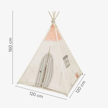 Kikka Boo drveni šator sa prostirkom Orange House-3 Kikka Boo drveni šator sa prostirkom Orange House-3