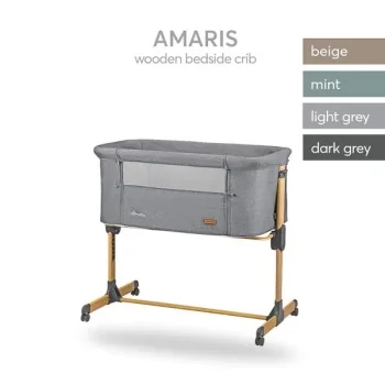 Kikka Boo kolevka Amaris wood dekor Light Grey-2