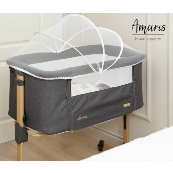 Kikka Boo kolevka Amaris wood dekor Dark Grey-2 Kikka Boo kolevka Amaris wood dekor Dark Grey-2