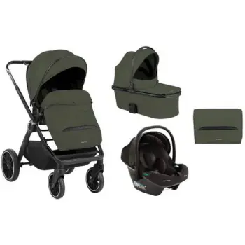 Kikka Boo kolica Tiffany set 3u1 sa autosedištem I-Xtend I-size i tvrdom korpom Army Green