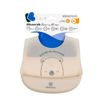 Kikka Boo portikla silikonska Bear with Me Grey-1