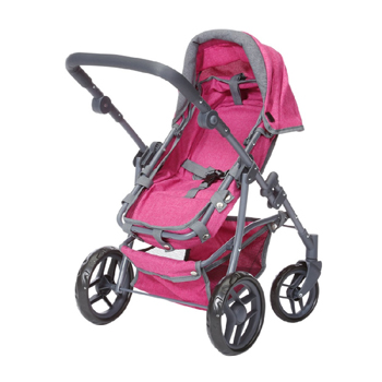 Knorr kolica za lutke Juna roze 63531-2 Knorr kolica za lutke Juna roze 63531-2