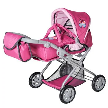 Knorr kolica za lutke Kyra pink butterfly 61888 Knorr kolica za lutke Kyra pink butterfly 61888
