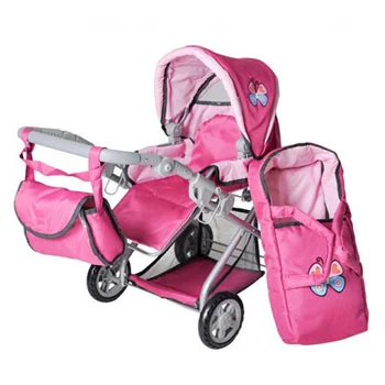 Knorr kolica za lutke Kyra pink butterfly 61888-1 Knorr kolica za lutke Kyra pink butterfly 61888-1