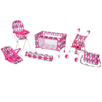 Knorr kolica za lutke u setu sa nosiljkom, ogradicom i stolicom 15320  Knorr kolica za lutke u setu sa nosiljkom, ogradicom i stolicom 15320