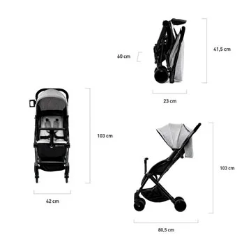 Kolica kišobran Pilot Black Kinderkraft-7 Kolica kišobran Pilot Black Kinderkraft-7