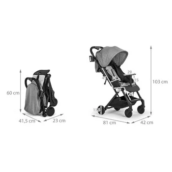 Kolica kišobran Pilot Pink Kinderkraft-6 Kolica kišobran Pilot Pink Kinderkraft-6