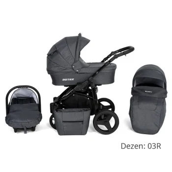 Kunert kolica za bebe 2u1 set Rotax crni ram 03R Kunert kolica za bebe 2u1 set Rotax crni ram 03R