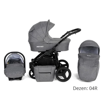 Kunert kolica za bebe 2u1 set Rotax crni ram 04R Kunert kolica za bebe 2u1 set Rotax crni ram 04R