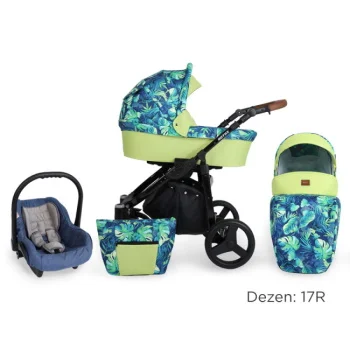 Kunert kolica za bebe 2u1 set Rotax crni ram 17R Kunert kolica za bebe 2u1 set Rotax crni ram 17R