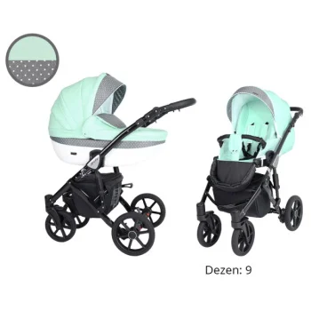 Kunert kolica za bebe 2u1 set Mila crni ram 9 Kunert kolica za bebe 2u1 set Mila crni ram 9