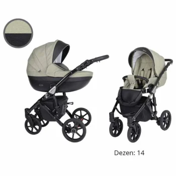 Kunert kolica za bebe 2u1 set Mila crni ram 14 Kunert kolica za bebe 2u1 set Mila crni ram 14