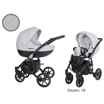 Kunert kolica za bebe 2u1 set Mila crni ram 18 Kunert kolica za bebe 2u1 set Mila crni ram 18
