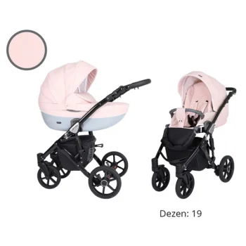 Kunert kolica za bebe 2u1 set Mila crni ram 19 Kunert kolica za bebe 2u1 set Mila crni ram 19