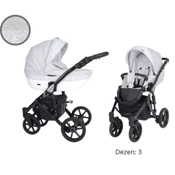 Kunert kolica za bebe 2u1 set Mila crni ram 3 Kunert kolica za bebe 2u1 set Mila crni ram 3