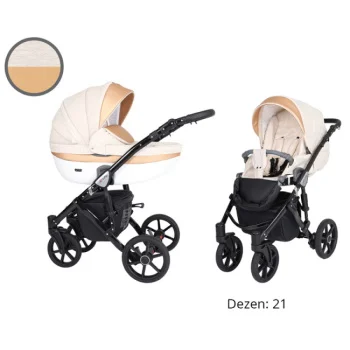 Kunert kolica za bebe 2u1 set Mila crni ram 21 Kunert kolica za bebe 2u1 set Mila crni ram 21