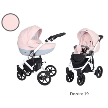 Kunert kolica za bebe 2u1 set Mila beli ram 19 Kunert kolica za bebe 2u1 set Mila beli ram 19