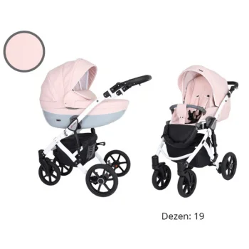 Kunert kolica za bebe 2u1 set Mila beli ram 19 Kunert kolica za bebe 2u1 set Mila beli ram 19