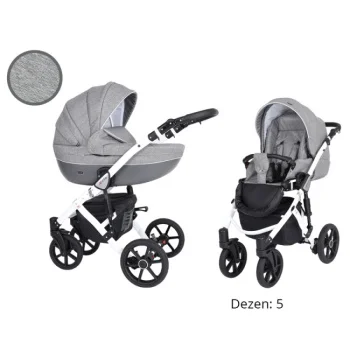Kunert kolica za bebe 2u1 set Mila beli ram 5 Kunert kolica za bebe 2u1 set Mila beli ram 5