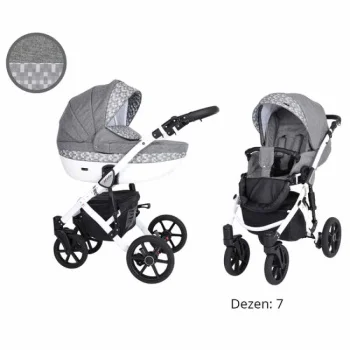 Kunert kolica za bebe 2u1 set Mila beli ram 7 Kunert kolica za bebe 2u1 set Mila beli ram 7