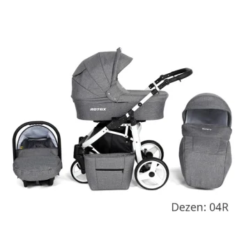 Kunert kolica za bebe 2u1 set Rotax beli ram 04R Kunert kolica za bebe 2u1 set Rotax beli ram 04R