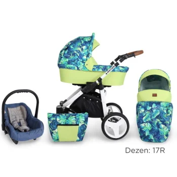 Kunert kolica za bebe 2u1 set Rotax beli ram 17R Kunert kolica za bebe 2u1 set Rotax beli ram 17R