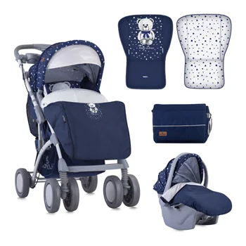Lorelli kolica za bebe 2u1 Toledo Dark Blue Teddy Bear Lorelli kolica za bebe 2u1 Toledo Dark Blue Teddy Bear