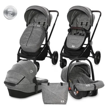 Lorelli kolica za bebe 3u1 set Ramona steel grey Lorelli kolica za bebe 3u1 set Ramona steel grey