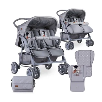 Lorelli kolica Twin Grey Cool Cat 2019 + Torba Lorelli kolica Twin Grey Cool Cat 2019 + Torba