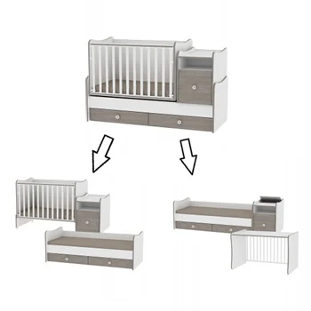 Lorelli krevetac 3u1 Trend Plus White / Cappuccino-1 Lorelli krevetac 3u1 Trend Plus White / Cappuccino-1