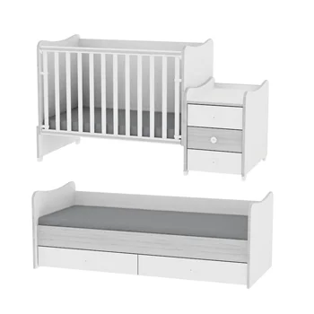 Lorelli krevetac 3u1 Maxi Plus 70/160cm White / Coffee-2 Lorelli krevetac 3u1 Maxi Plus 70/160cm White / Coffee-2